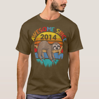 T-shirt Magnifique depuis 2014 Anniversaire 8 Anniversaire