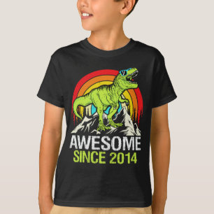 T-shirt Magnifique depuis 2014 Dinosaur 9 Année 9e anniver