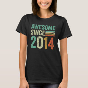 T-shirt Magnifique depuis 2014 Joyeux 9e anniversaire 9 an