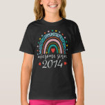 T-shirt Magnifique depuis 2014 Rainbow 8th Birthday Gift<br><div class="desc">Un design d'anniversaire léopard arc-en-ciel mignon qui dit Awesome Depuis 2014,  Un joli cadeau de 8ème anniversaire pour filles et garçons votre fille,  petite-fille,  soeur,  frère,  nièce,  cousin,  à l'âge de 8 ans qui est né en 2014.</div>