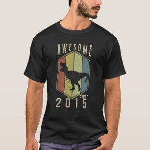 T-shirt Magnifique Depuis 2015 7 Ans Cadeaux Dino 7E Naiss