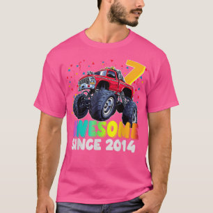 T-shirt Magnifique depuis 2015 7e anniversaire Boy Monster