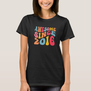 T-shirt Magnifique depuis 2016 6 Ans Retro Vintage 6ème B