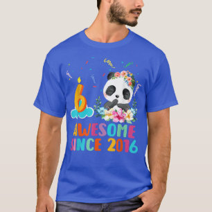 T-shirt Magnifique depuis 2016 6e anniversaire 6 ans Panda