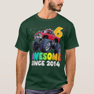 T-shirt Magnifique depuis 2016 6e anniversaire Boy Monster