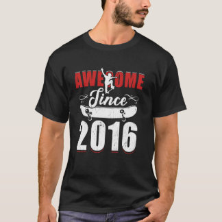 T-shirt Magnifique Depuis 2016 Tee 8 Skateboard Son My 8th
