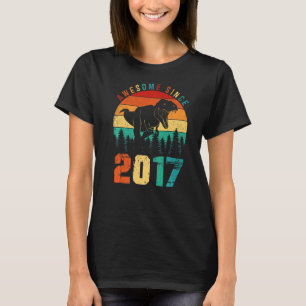 T-shirt Magnifique depuis 2017 Retro Dinosaur Boys 6e anni