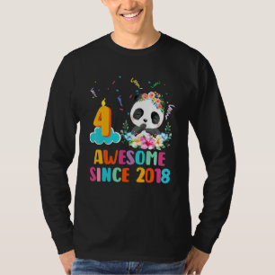 T-shirt Magnifique depuis 2018 4ème anniversaire 4 ans Pan