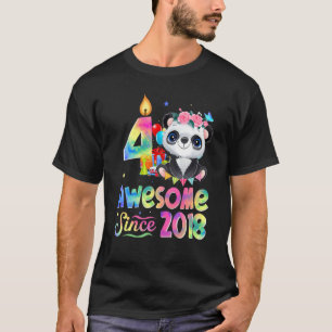 T-shirt Magnifique depuis 2018 4ème anniversaire 4 ans Pan