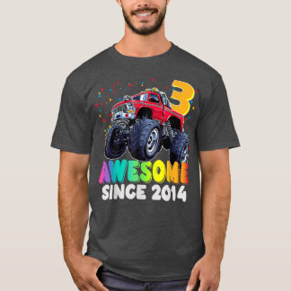 T-shirt Magnifique depuis 2019 3ème anniversaire Boy Monst