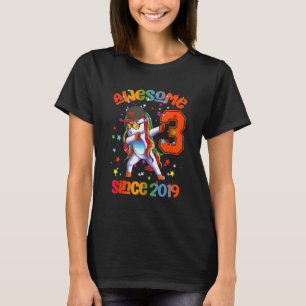 T-shirt Magnifique depuis 2019 Dabbing Unicorn 3ème annive