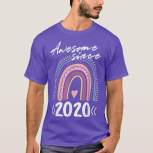 T-shirt Magnifique depuis 2020 2e anniversaire Rainbow