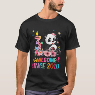 T-shirt Magnifique Depuis 2020 3E 3 Panda Unicorn