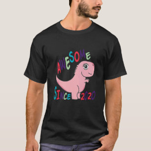 T-shirt Magnifique Depuis 2020 Dinosaur Dino Pour Enfants
