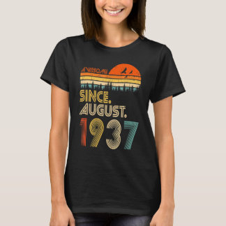 T-shirt Magnifique depuis août 1937 85ème anniversaire Vin