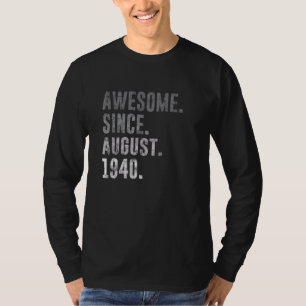T-shirt Magnifique depuis août 1940 82e anniversaire Vinta