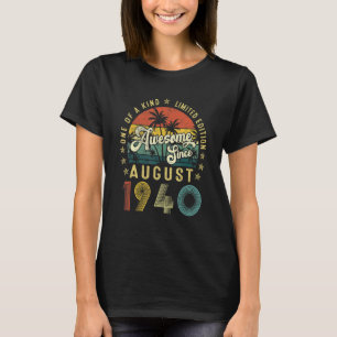 T-shirt Magnifique depuis août 1940 Vintage 82e anniversai