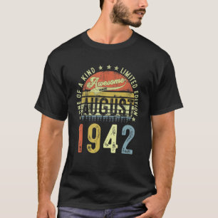 T-shirt Magnifique depuis août 1942 80 ans 80e anniversair