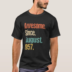T-shirt Magnifique depuis août 1957 65e anniversaire Vinta