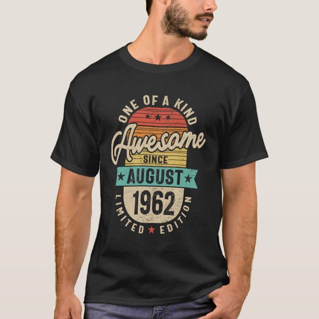 T-shirt Magnifique depuis août 1962 - 61ème anniversaire (Devant)