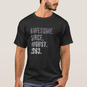 T-shirt Magnifique depuis août 1963 59e anniversaire Vinta