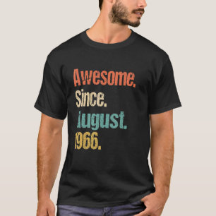 T-shirt Magnifique depuis août 1966 56e anniversaire Vinta