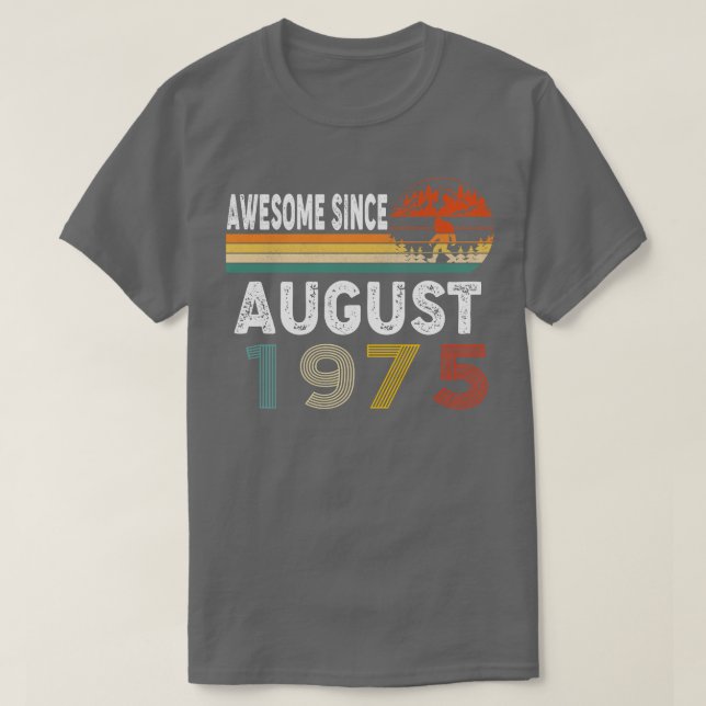 T-shirt Magnifique Depuis Août 1975 (Design devant)