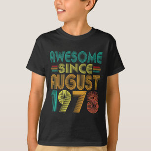 T-shirt Magnifique depuis août 1978 Années 47e anniversair