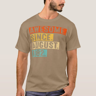 T-shirt Magnifique depuis août 1982 Vintage 40e anniversai