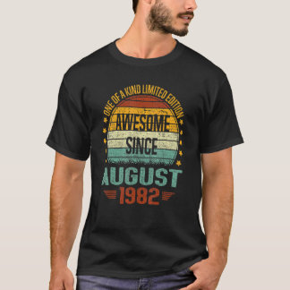 T-shirt Magnifique depuis août 1982 Vintage 40e anniversai