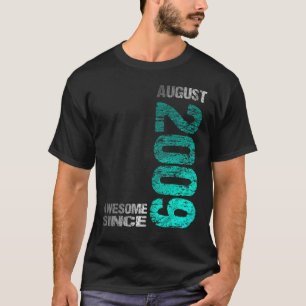 T-shirt Magnifique depuis août 2009 14e anniversaire Né 20