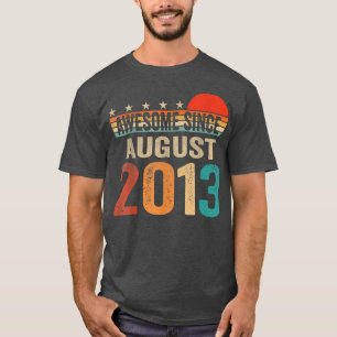 T-shirt Magnifique depuis août 2013 9 Ans 9e Anniversaire