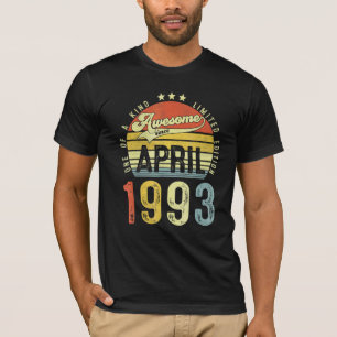 T-shirt Magnifique depuis avril 1993 Vintage 29ème anniver
