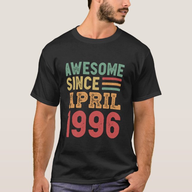 T-shirt Magnifique depuis avril 1996 30e anniversaire Cade (Devant)