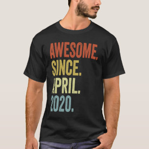 T-shirt Magnifique depuis avril 2020 3ème anniversaire gar