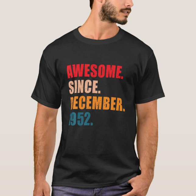 T-shirt Magnifique Depuis Décembre 1952 Vintage Personnali (Devant)