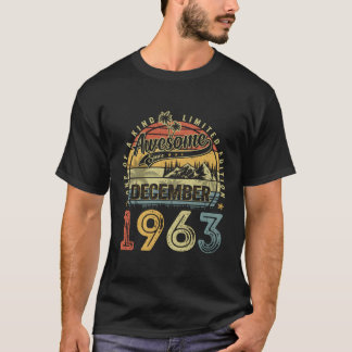 T-shirt Magnifique Depuis Décembre 1963 60 60E