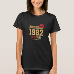 T-shirt Magnifique depuis décembre 1982 Vintage Retro 40th