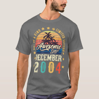 T-shirt Magnifique depuis décembre 2004 Vintage 17ème anni