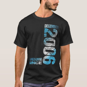T-shirt Magnifique depuis décembre 2006 17e anniversaire N