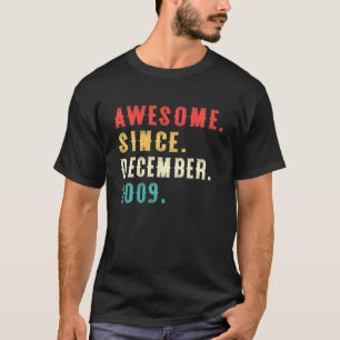 T-shirt Magnifique Depuis Décembre 2009 12E Anniversaire 1