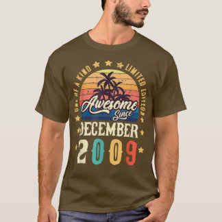 T-shirt Magnifique depuis décembre 2009 Vintage 12ème anni