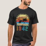 T-shirt Magnifique Depuis Février 1942 80Th Birthday Limit<br><div class="desc">Magnifique depuis février 1942 80th Birthday Limited Edition</div>