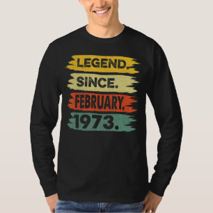 T-shirt Magnifique depuis février 1973 50e anniversaire Ca