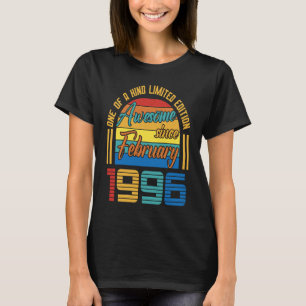 T-shirt Magnifique Depuis Février 1996 27 Ans 27ème Birt