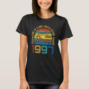 T-shirt Magnifique Depuis Février 1997 26 Ans 26e Birt