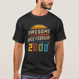 T-shirt Magnifique depuis février 2000 23ème anniversaire 