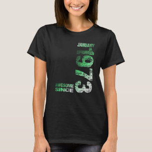 T-shirt Magnifique depuis janvier 1973 50e anniversaire Né
