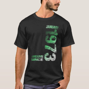 T-shirt Magnifique depuis janvier 1973 50e anniversaire Né