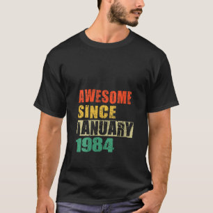 T-shirt Magnifique depuis janvier 1984 40 Ans 40e Naissanc